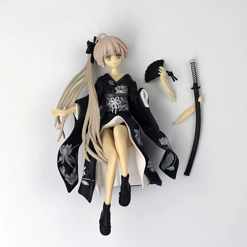 Hatsune Miku Anime Doll Pink Sakura Hatsune PVC Action Doll Sonoko Holding Rabbit Dome Girl Beautiful Girl Model Collection Toy
