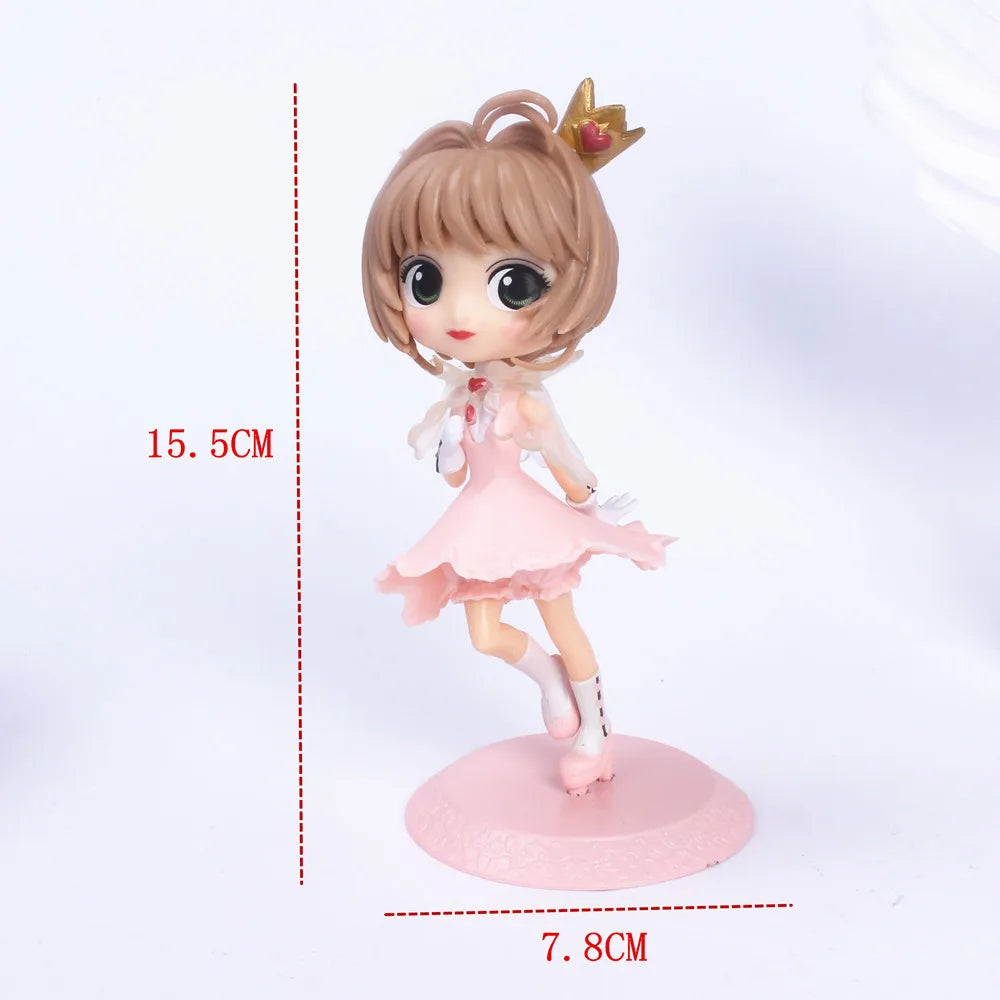 Hatsune Miku Anime Doll Pink Sakura Hatsune PVC Action Doll Sonoko Holding Rabbit Dome Girl Beautiful Girl Model Collection Toy