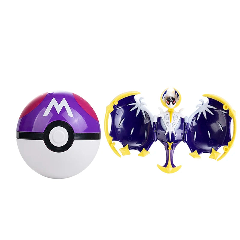 Pokemon Figures Box Pikachu Charizard Greninja Pocket Monster Pokeball Action Deformation Model Toys Gift