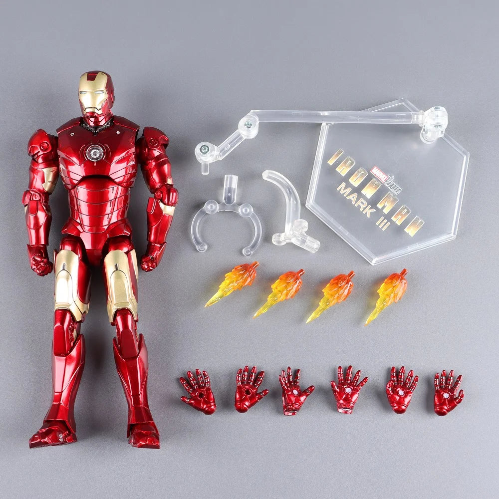 ZD Original Iron Man Legends Mk42 War Machine MK1 MK2 MK3 MK4 MK5 MK6 MK7 Spider Man Avengers Infinity War Action Figure