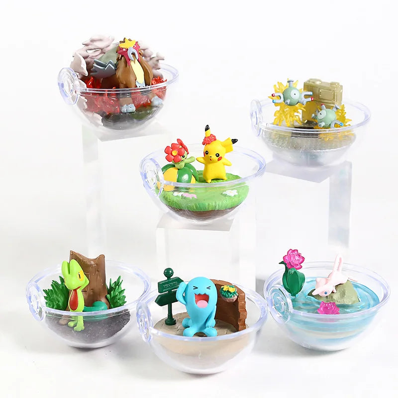 Pokemon Terrarium Collection Figure Vol.8 Gardevoir Farfetch'd Growlithe Mewtwo Cleffa Phanpy Raikou