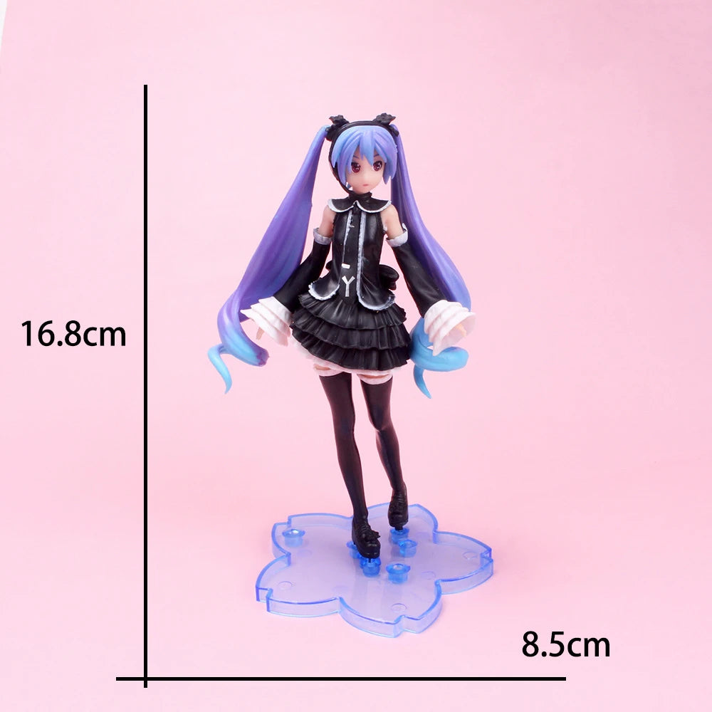 Hatsune Miku Anime Doll Pink Sakura Hatsune PVC Action Doll Sonoko Holding Rabbit Dome Girl Beautiful Girl Model Collection Toy