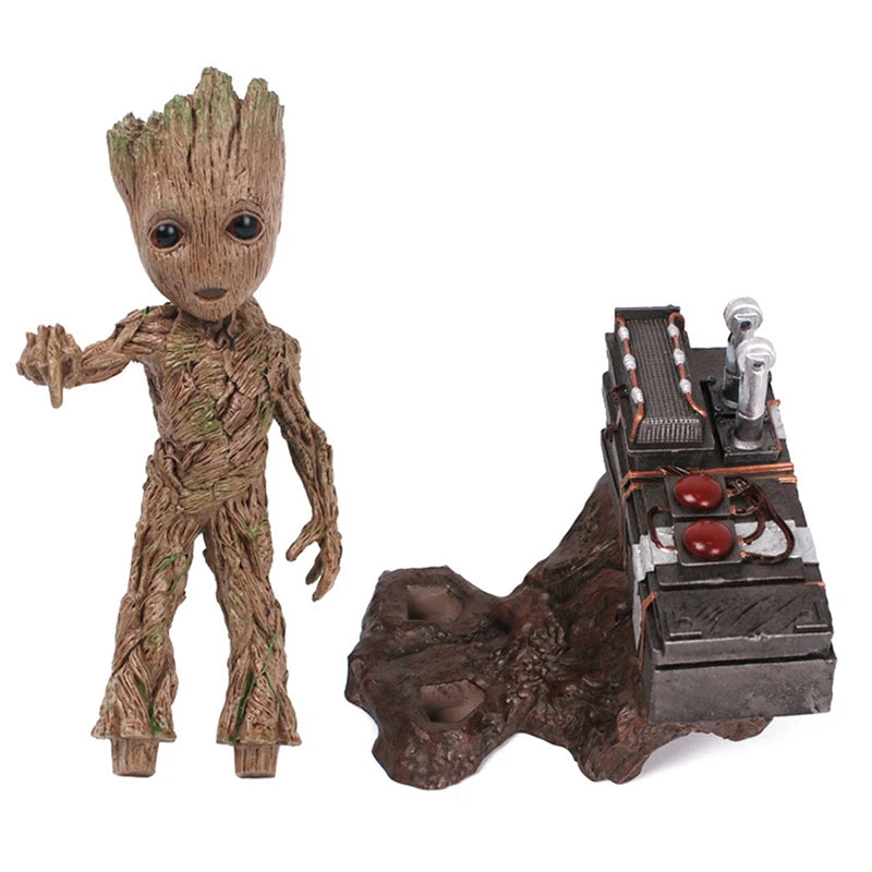 Marvel Guardians of The Galaxy Groot Statue Model Avengers Cute Baby Tree Man Pvc Anime Action Figure Toys Collection Gift