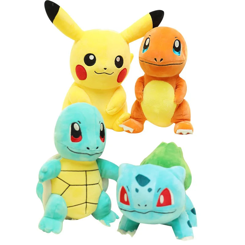 Charmander Squirtle Bulbasaur Plush Toy Anime Figure Model Kids Birthday Gift Anime Stuffed Gift for Kids Children