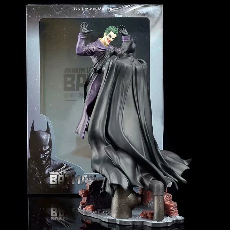 Batman VS Joker Action Figure Arkham Comic Anime Bruce Wayne Joker Figure With Base Big Statue Collection Model Halloween Gifts