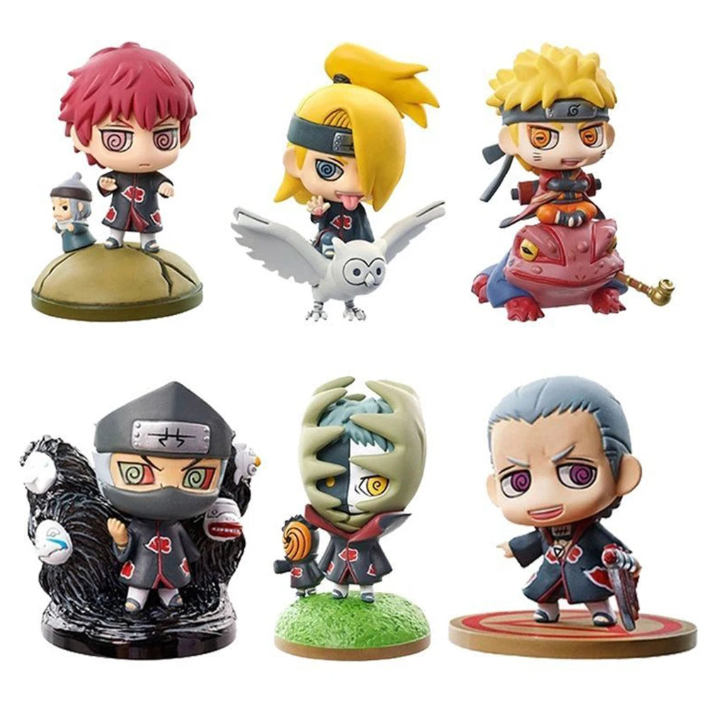 Naruto Shippuden Anime figure Model Sasuke kakashi Gaara Action Figurine PVC Statue Collectible Toy Doll children gifts