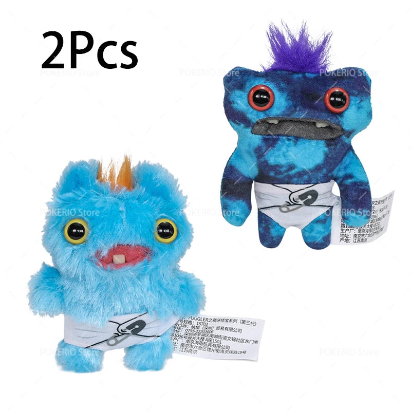 Fuggler Teeth Monster Plush Doll Little Monsters Baby Series Funk Teeth Treasure Ugly Monster Collectible Toys Holiday Gifts