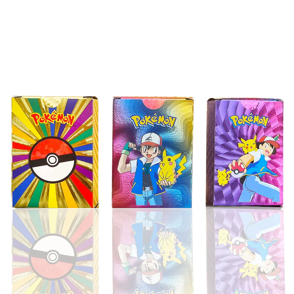 Pokemon Cards French Pikachu Gold Silver Black Silver Vmax GX V English Spanish French German Pokemon Collection Card Toys Gifts