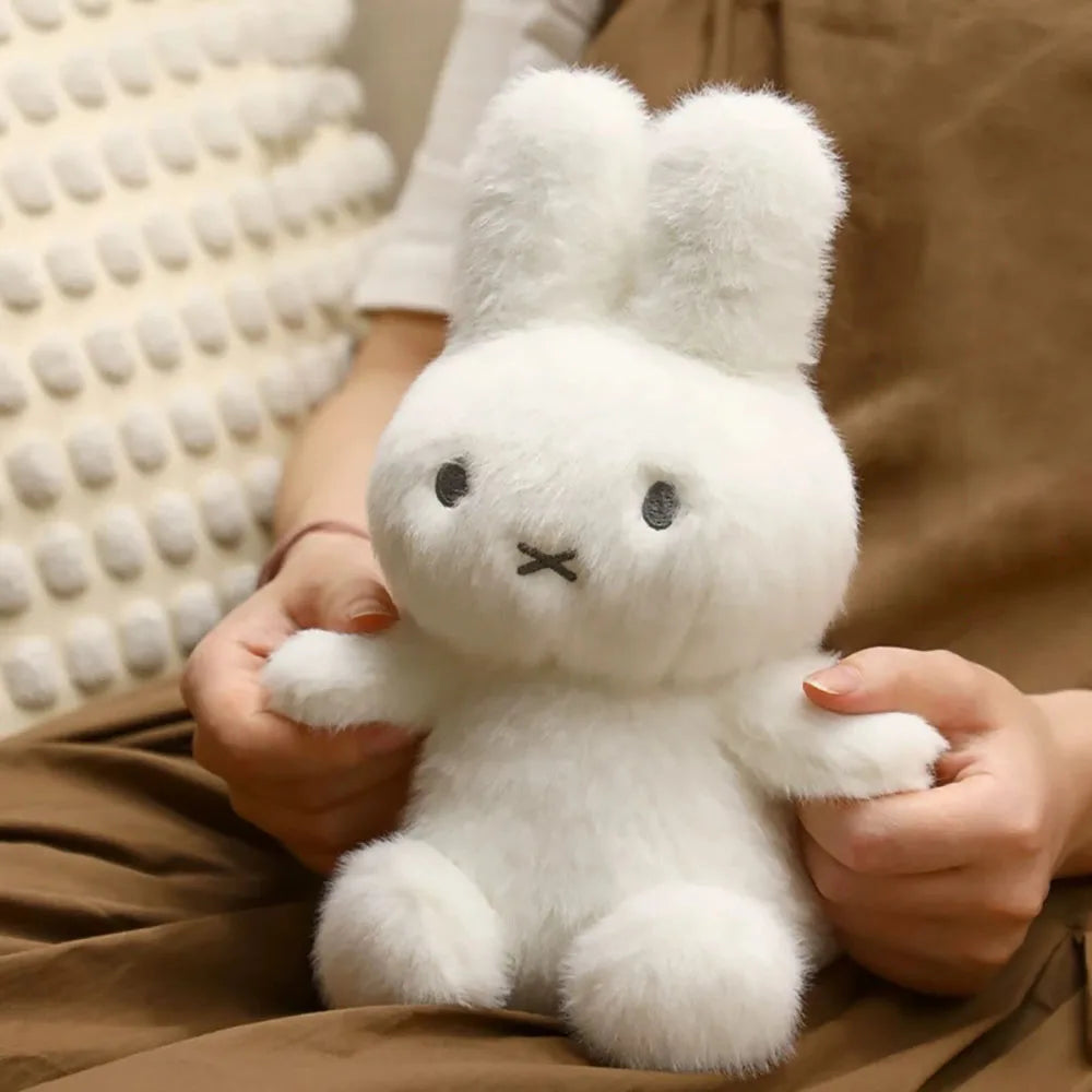 Kawaii Miffy Cute Plush Doll Cartoon Rabbit Bedroom Hug Pillow Ornament Soothing Toy Girl Festival Gift