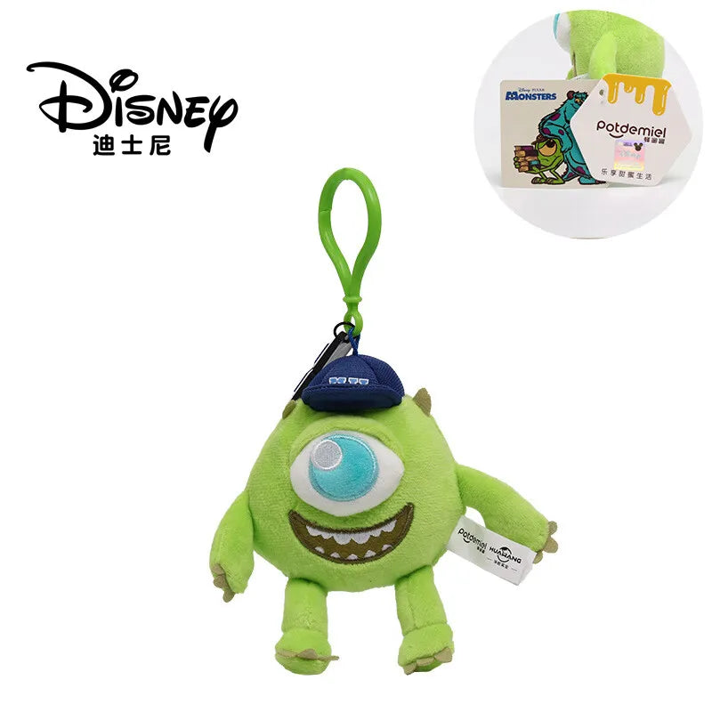 Original Disney Monsters University Plush Keychain Toy James Sullivan Mike Wazowski Soft Stuffed Doll Toy Story Alien Kids Gift