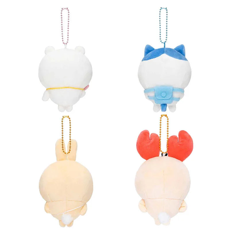 10Cm Miniso Cartoon Chiikawas Plush Doll Keychain Hachiwares Usagis Cute Pendant Outing Series Backpack Decoration Child Gifts