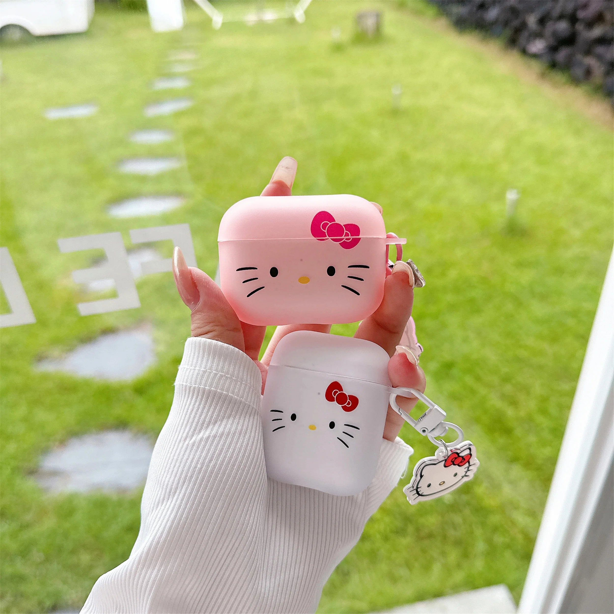 For Airpods 1 2 3 4 Pro Pro 2 Hello Kitty Matte TPU Earphone Case Accessories Cover