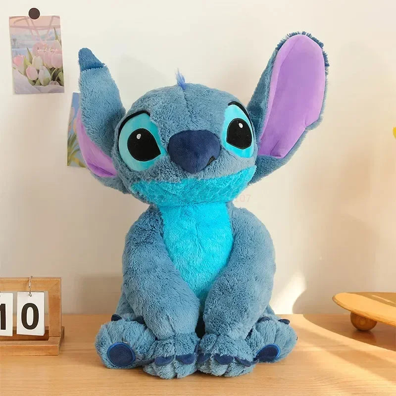 Disney Kawaii Stitch Angel Stuffed Plush Toy Doll Anime Cartoon Figure Soft Animals Pillow Room Decor Peluche Children Gift