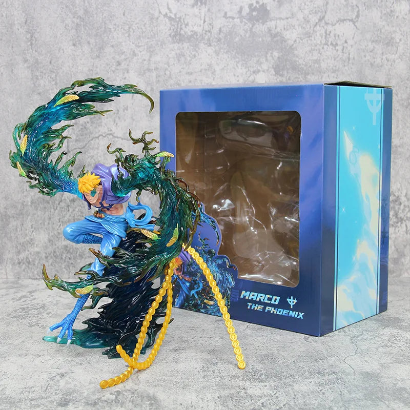 33cm Anime One Piece Figurine Gk Undead Bird Marco Action Figures Flying Marco Pvc Collection Model Toys Desktop Decoration Gift