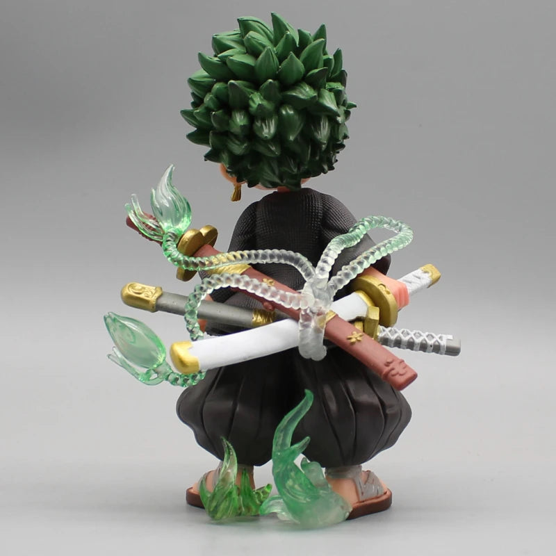 One Piece Zoro Figure Action Gk Q Version Portgas D Ace Figure Cowboy Figurine Anime PVC Model Car Decoration Cute Dolls Toys