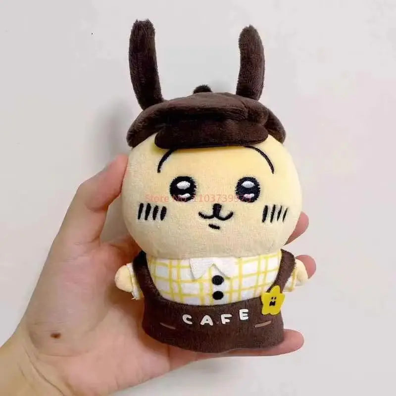 Hot Chiikawa Character Peripherals Coffee Series Plush Pendant Hachiware Usagi Kawaii Keychain Bag Decoration Cute Gifts