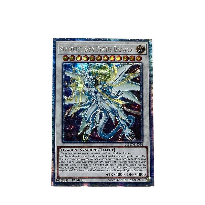 Yu-Gi-Oh! Collection DIY Proxy Cards Non-Original Crimson DragonStardust Sifr Divine Dragon Non-Original Collection Card Toys