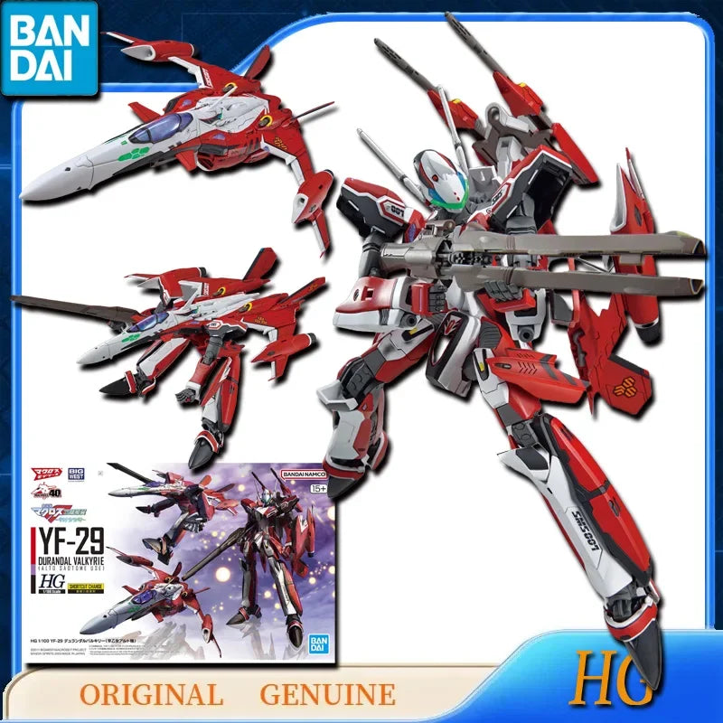 Bandai GUNDAM HG MACROSS PLUS YF-29 YF-21 YF-19 Anime Action Figures Toys Kids Gift Assembly Model Ornaments