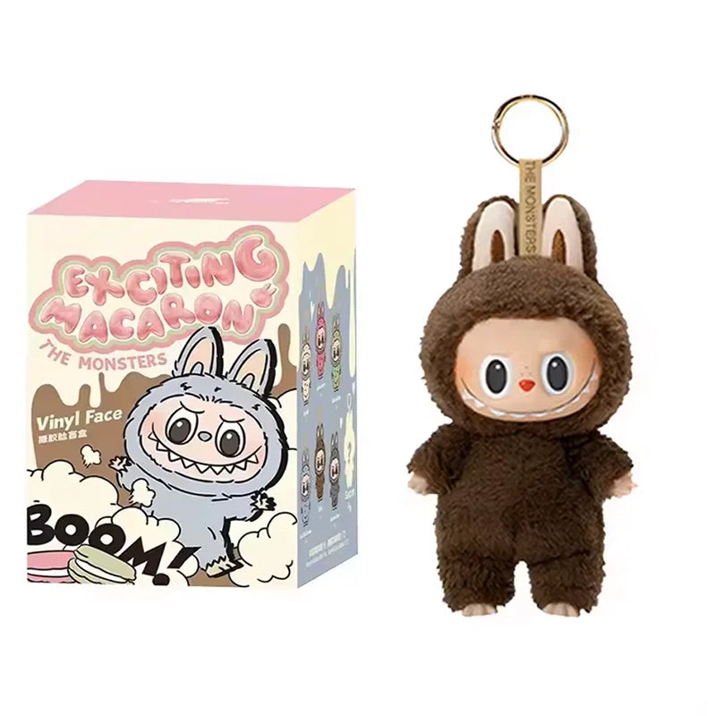 Labubu The Monster Vinyl Face Doll Heart Moving Macaron Doll Blind Box Blind Bag Figure Guessing Bag China High Quality Replica