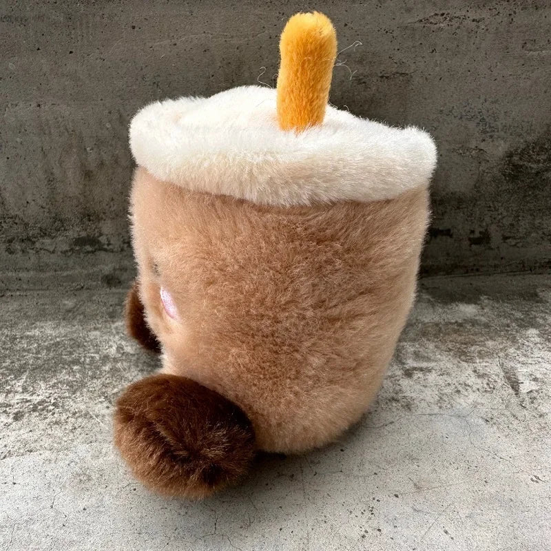 13cm Jellycat Cartoon Coffee Milk Tea Bag Pendant Plush Toy Keychain Dolls Accompanying Cups Crossbody Bags Plush Female Bags