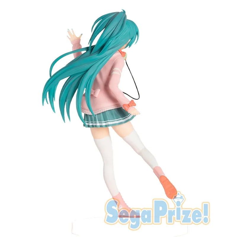 Hatsune Miku Project DIVA Arcade Future Tone Hatsune Miku SPM Figure Ribbon Girl Ver 24cm Model Toy Figure