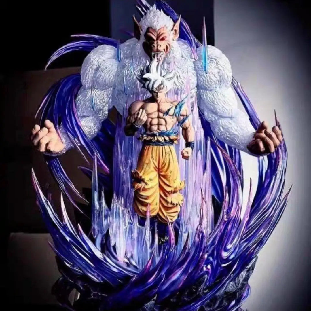31cm Dragon Ball Great Ape King Son Goku Ultra Huge And Domineering Figurine Statue Model Game Combat Posture Ornament Action