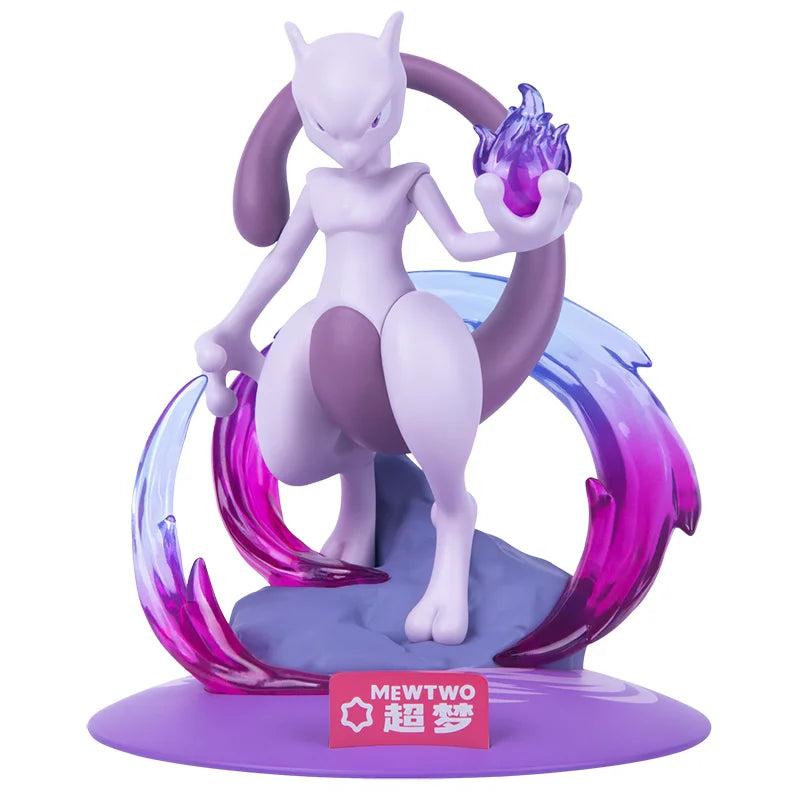 Anime Pokemon Cool Mewtwo Action Figures Collect Model Ornaments Kids Toys Birthday Gift