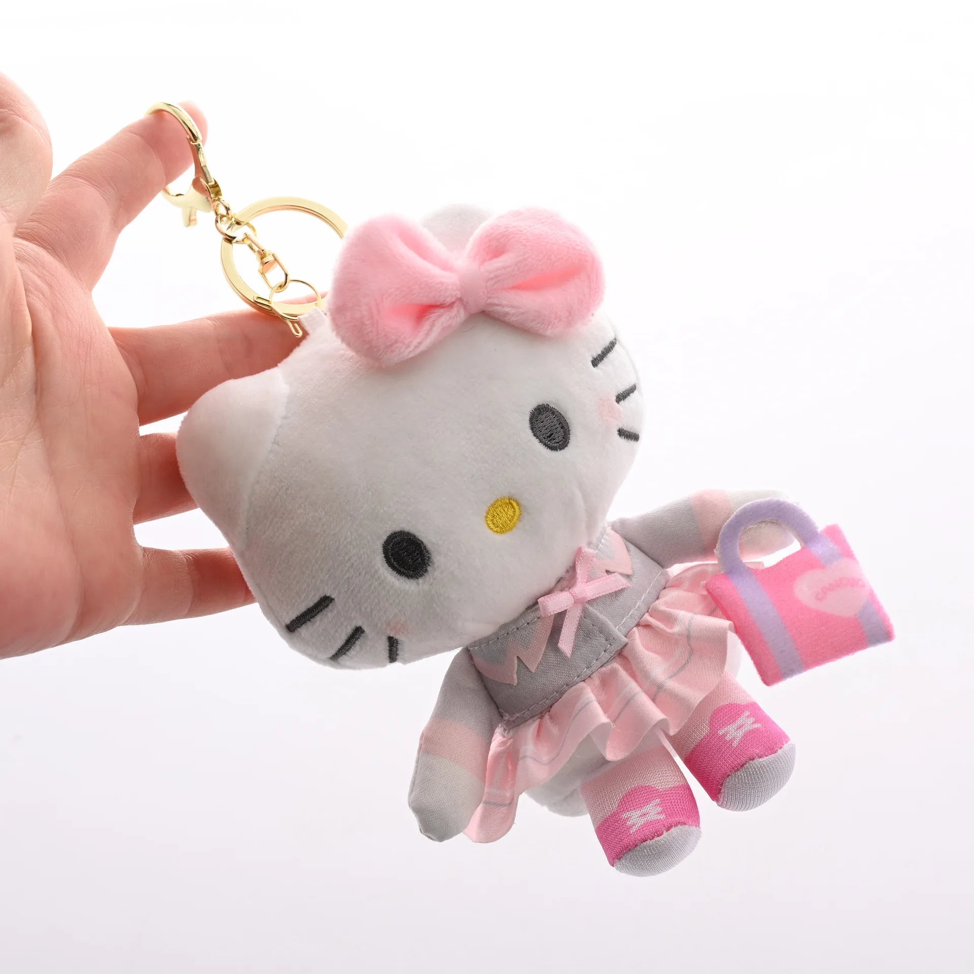 Sanrio Yugui Dog Kulomi Plush Toy Keychain Pendant Cartoon Cute Hello Kitty Plush Toy Bag Pendant Gift for Girlfriend Birthday