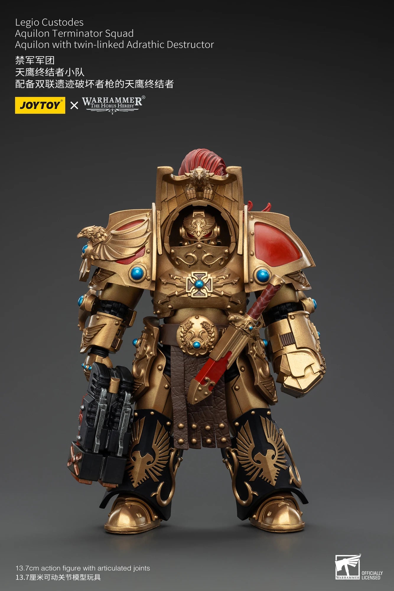 JOYTOY Warhammer 30k 1/18 Action Figures Legio Custodes Aquilon Terminator Squad Toy Collection Figure