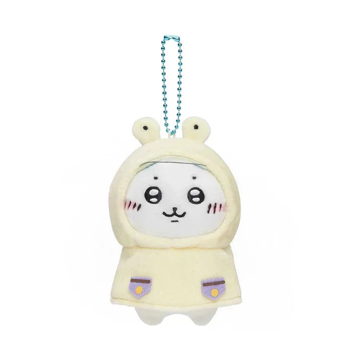 Kawaii Chiikawas Cute Raincoat Plush Doll Pendant Cute Hachiware Usagi Cartoon Bag Charm Gift Plush Keychain