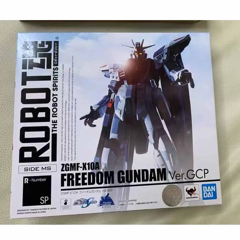Bandai Original MODEL KIT ROBOT SPIRITS FREEDOM GUNDAM Action Figure Model Toys Gifts For boys Collectible Foam box sends