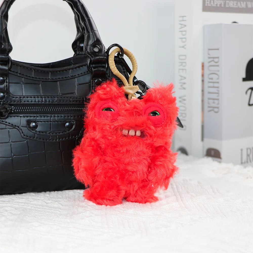Fuggler Ugly Teeth Monsters Original Plush Toys Screamer Giggle Gaping Pranker Monster Keychain Punk Niche Fluffy Pendant Gift