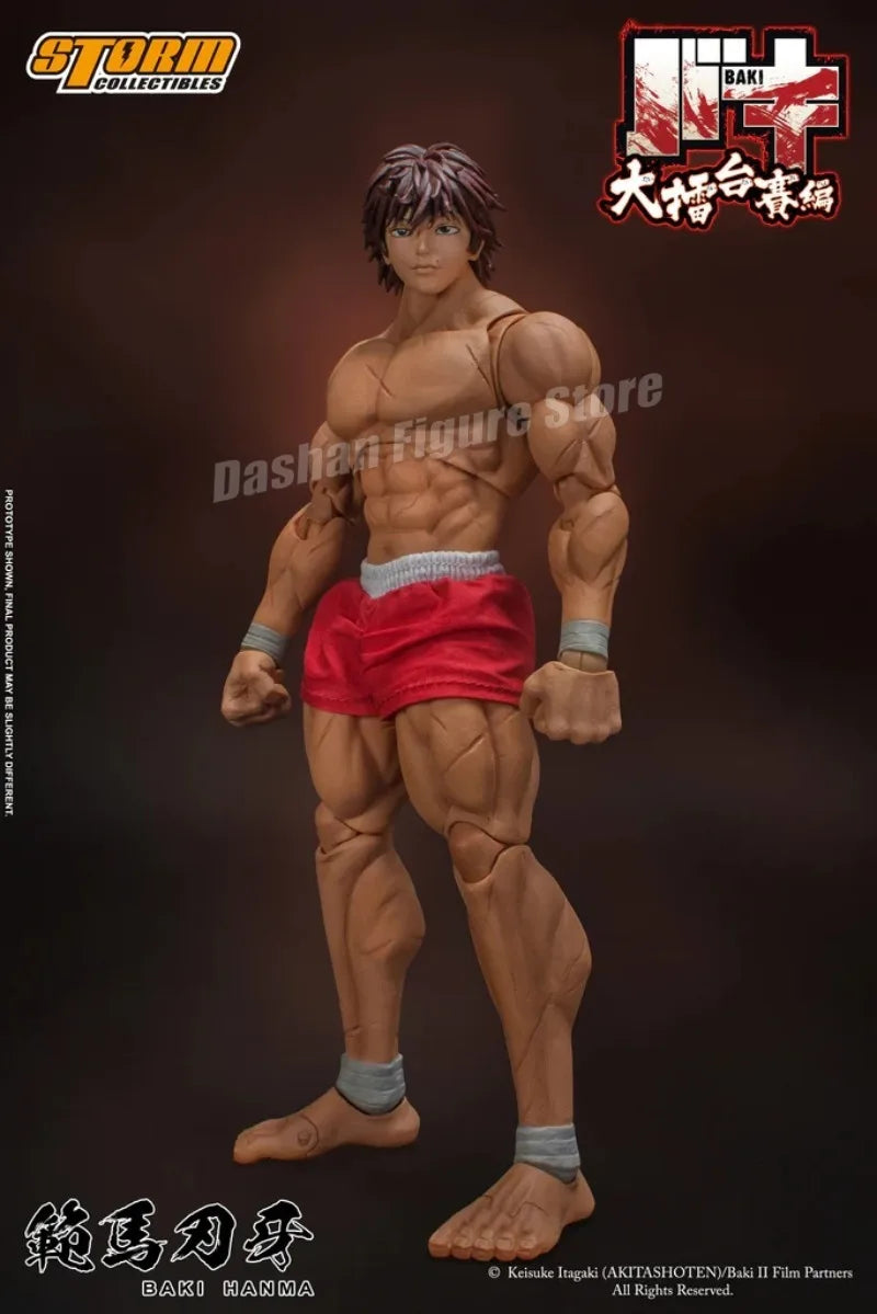 17cm Ko St Storm Toys Baki Hanma Action Figure Fighting Anime BAKl Kibk Son Of Ogre Figurine Collectible Model Dolls Toy Gifts