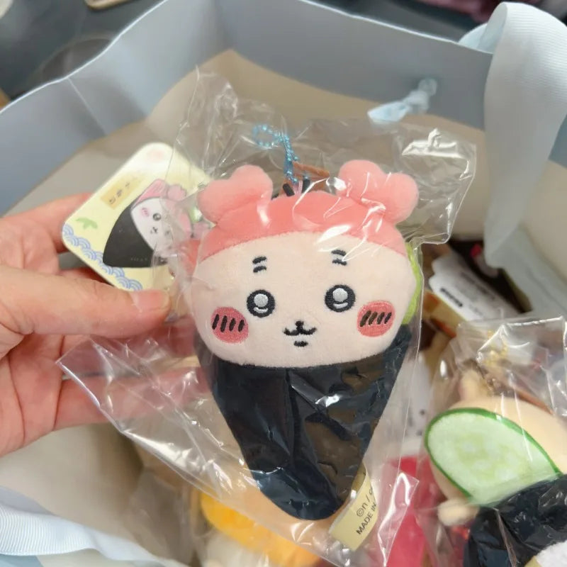 New Chiikawa Limited Sushi Series Kawaii Cute Usagi Plush Doll Pendant Anime Kawaii Hachiware Keychain Girl Bag Decoration Gift