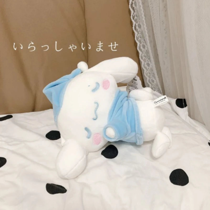 20cm Sanrio Cinnamonroll Plush Toys Cartoon Kuromi My Melody Plush Sleeping Pillow Soft Stuffed Doll Girls Xmas Gift