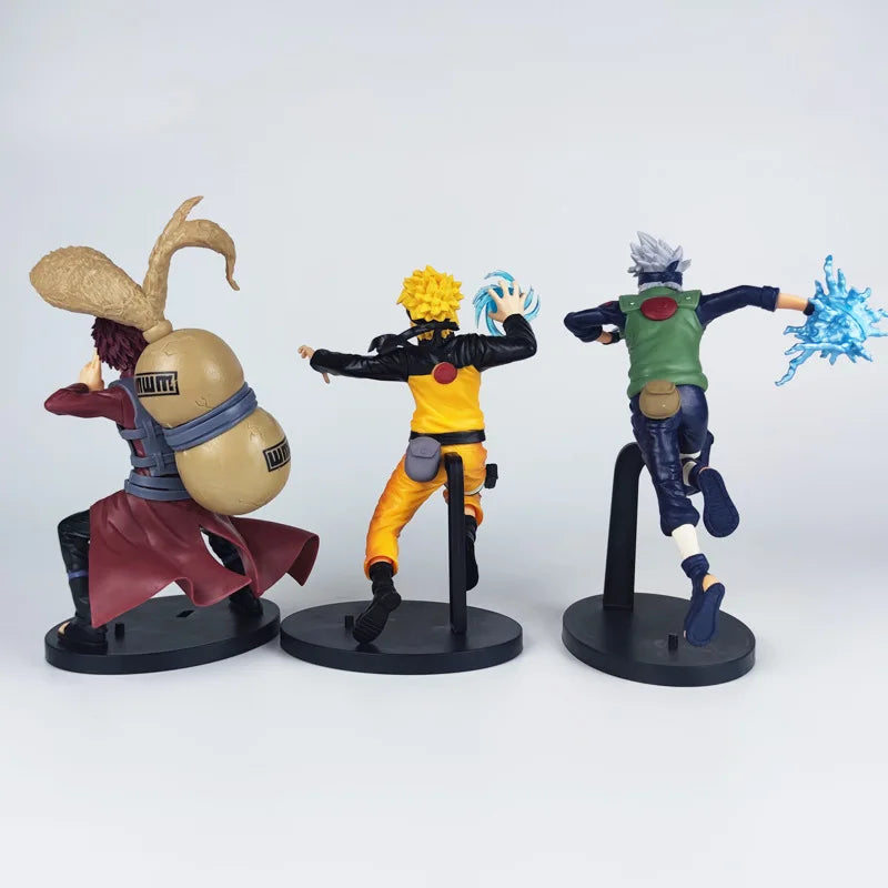 18cm Naruto Anime Figure Uzumaki Naruto Hatake Kakashi Gaara Combat Version Action Figure Collection Model Ornaments Toys Gifts