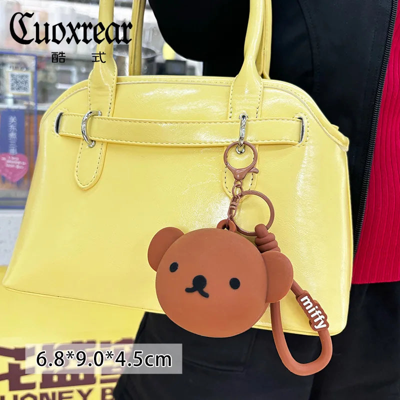 Kawaii Miffy Silicone Coin Purse Cute Mini Earphone Case Pendant Boris Coin Storage Bag Toy Gift for Gril