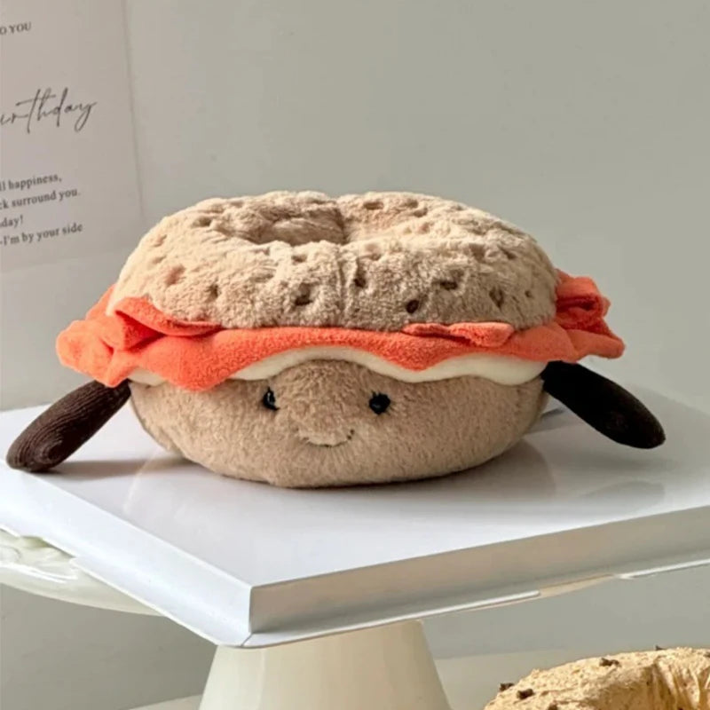 Jelly Cat 7cm Bagel Doll Dessert Series Soft Toy For Girls Pet Plaything Cat And Dog Ornaments Christmas Birthday Gift