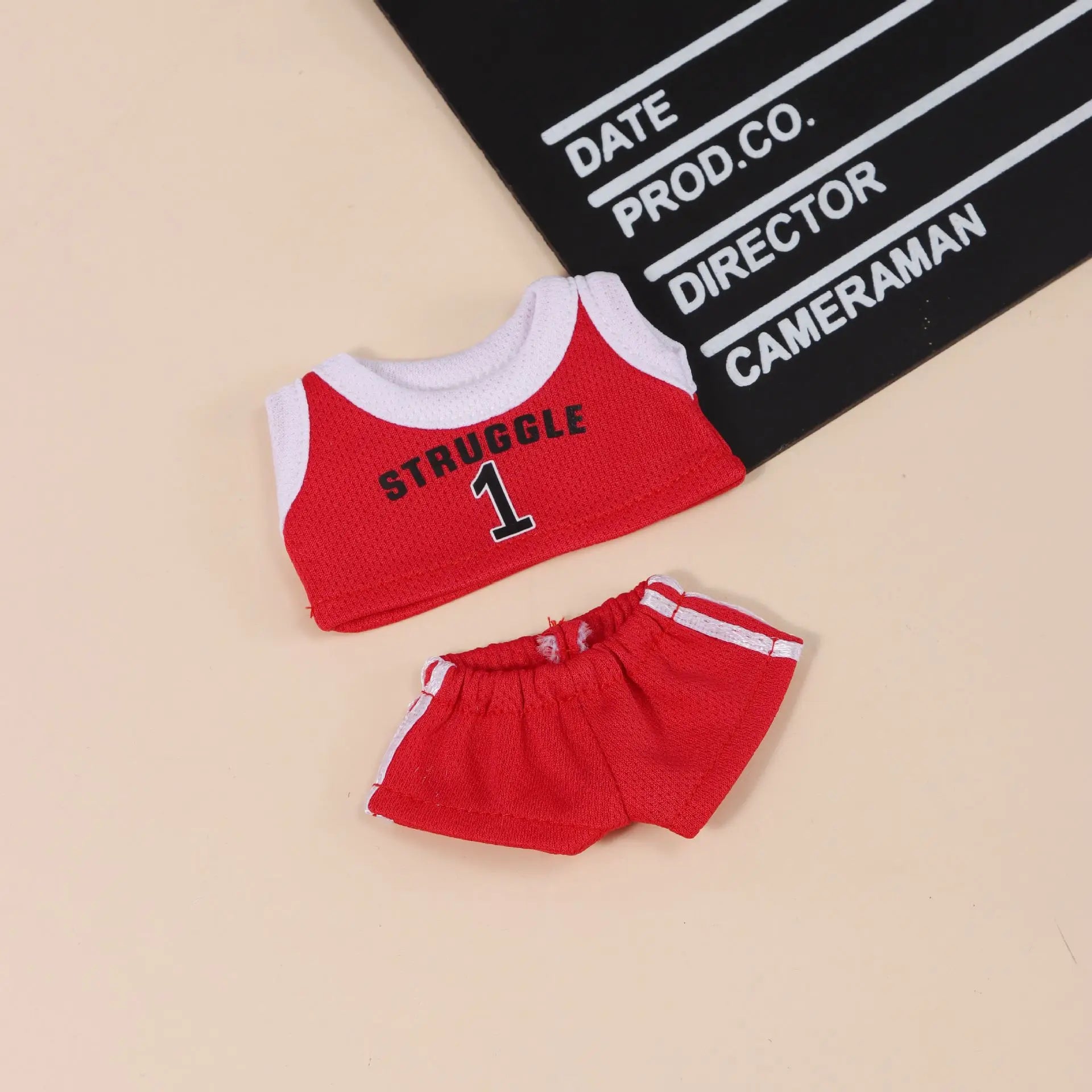 Clothes 17cm First Second Generation Labubu Basketball Clothes Cute Doll Decoration Handmade Doll Clothes