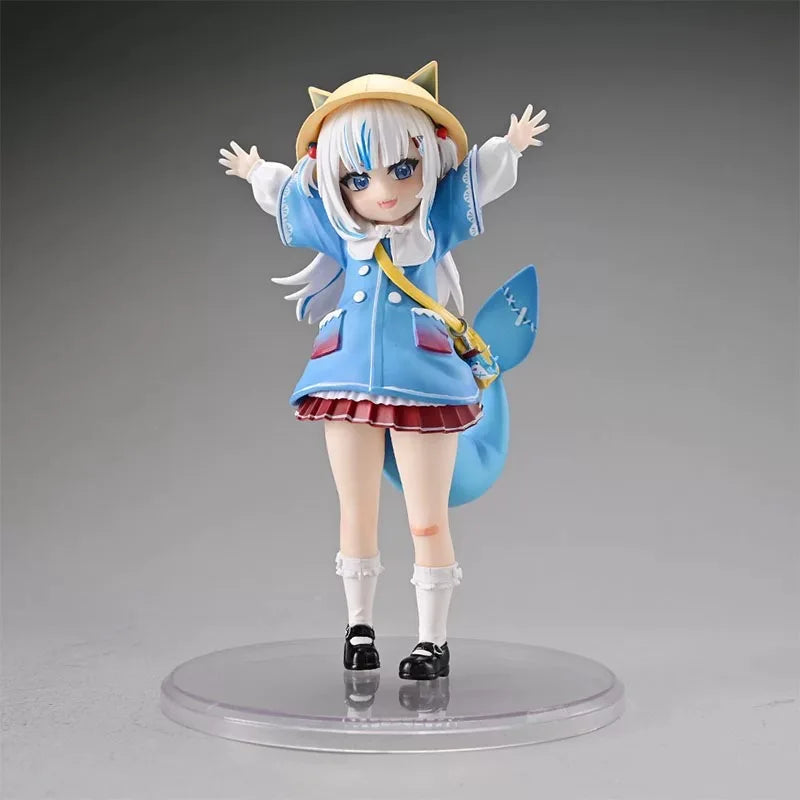 Anime Cute Shark Hololive Action Figure Gk Kawaii Gawr Gura Figure Kindergarten Ver Figurine PVC Collectible Peripheral Gifts