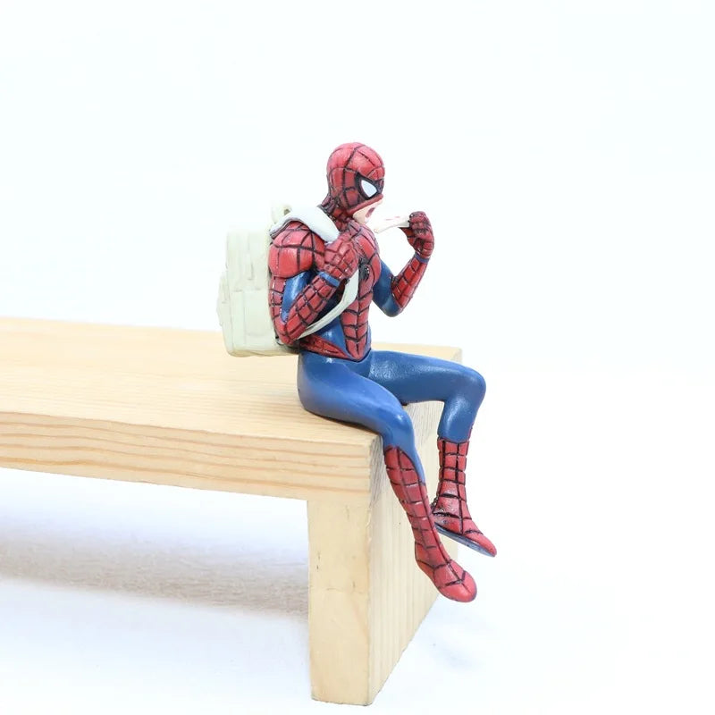 4pcs Marvel Superhero Spider Man 7-8cm Action Figure Decorative Ornaments Model Collection Mini Model Toys Birthday Gift
