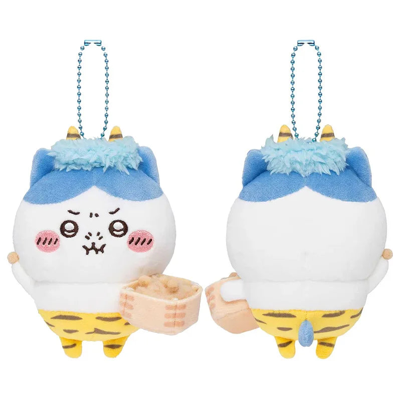 New Chiikawa Kawaii Anime Usagi Plush Keychain Cute Cartoon Hachiware Backpack Pendant Plush Toy Accessories Girl Gifts