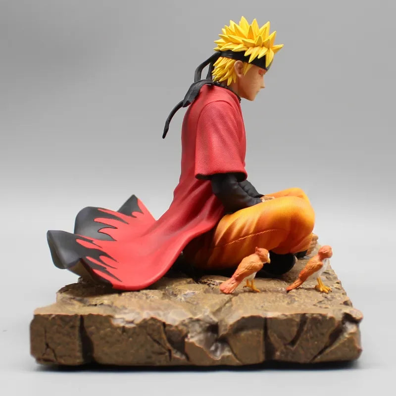 Naruto Shippuden Figure Anime Immortal Mode Uzumaki Naruto Figure Meditate Gk Statue Collection Figurines Model Kids Gifts Toys