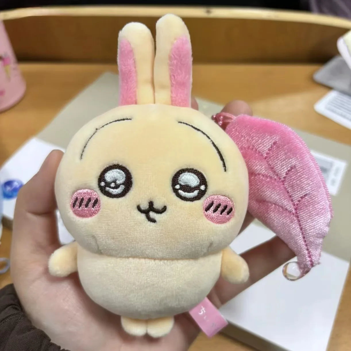 Rabbit Usagis Cheering Series Plush Doll Pendant Self-deprecating Bear Popular Cartoon Toy Keychain Bag Ornament Birthday Gift