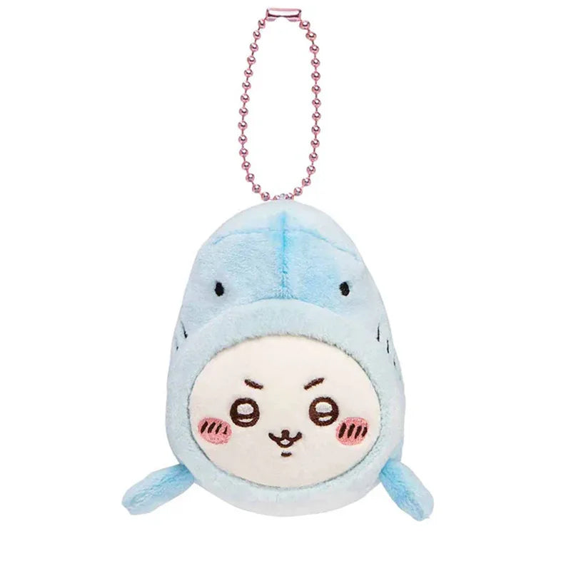 12CM Kawaii Chikawas Hachiware Usagi Marine Animal Series Plushie Doll Toy Keychain Pendant Cute Cartoon Bag Pendant Girl Gift