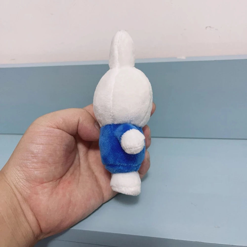 Kawaii Miffy Cute Pendant Cartoon Rabbit Can Stand Up Plush Fashion Versatile Backpack Decoration Key Chain Girl Gift