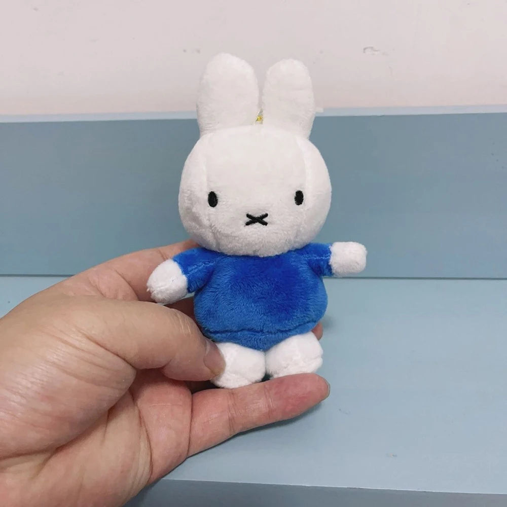 Kawaii Miffy Cute Pendant Cartoon Rabbit Can Stand Up Plush Fashion Versatile Backpack Decoration Key Chain Girl Gift