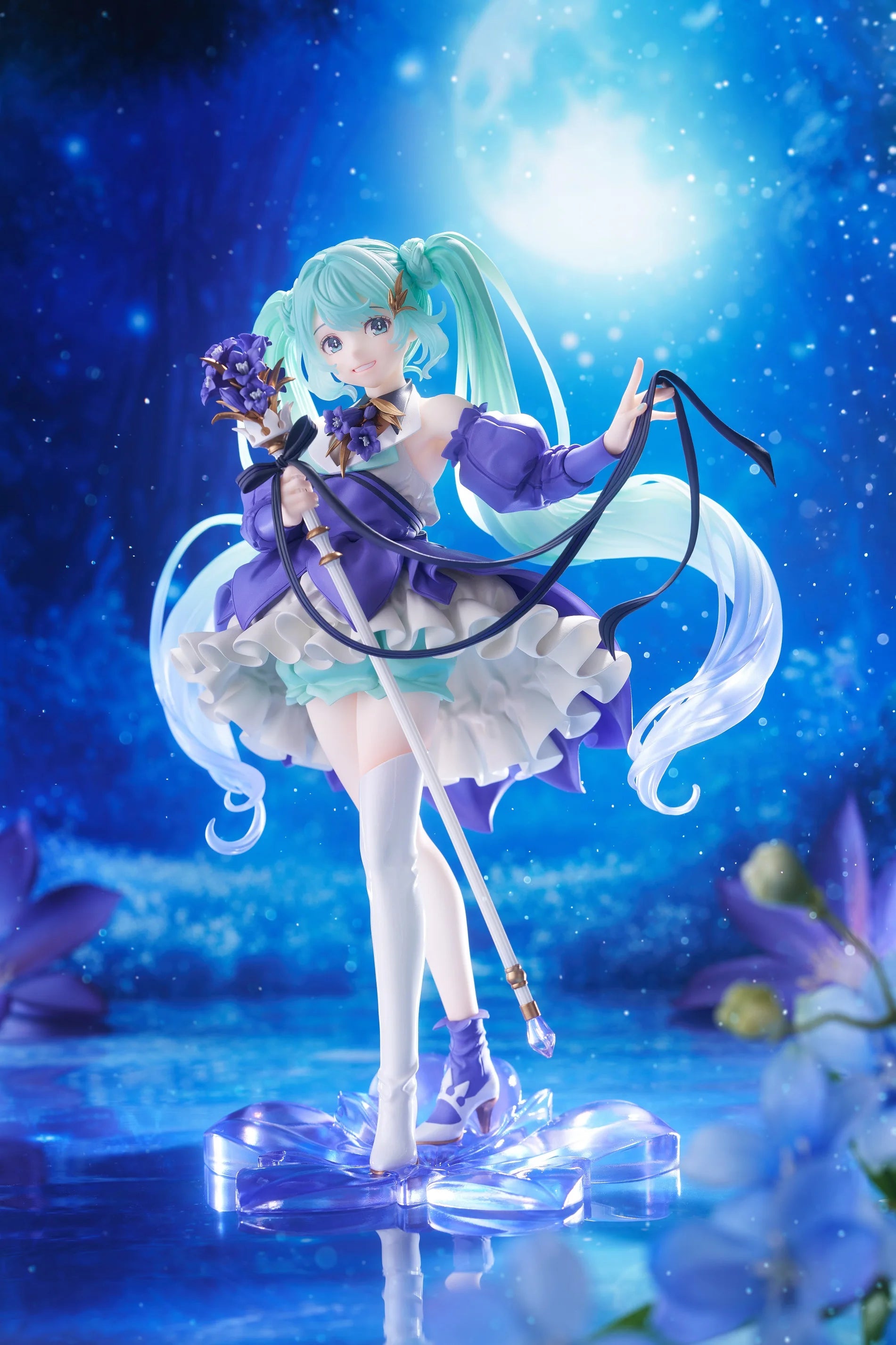 Taito Vocaloid Hatsune Miku 2024 Birthday Flower Ver. Figure Amp 21cm Figurine Collectible Anime Model Toy Kid Gifts
