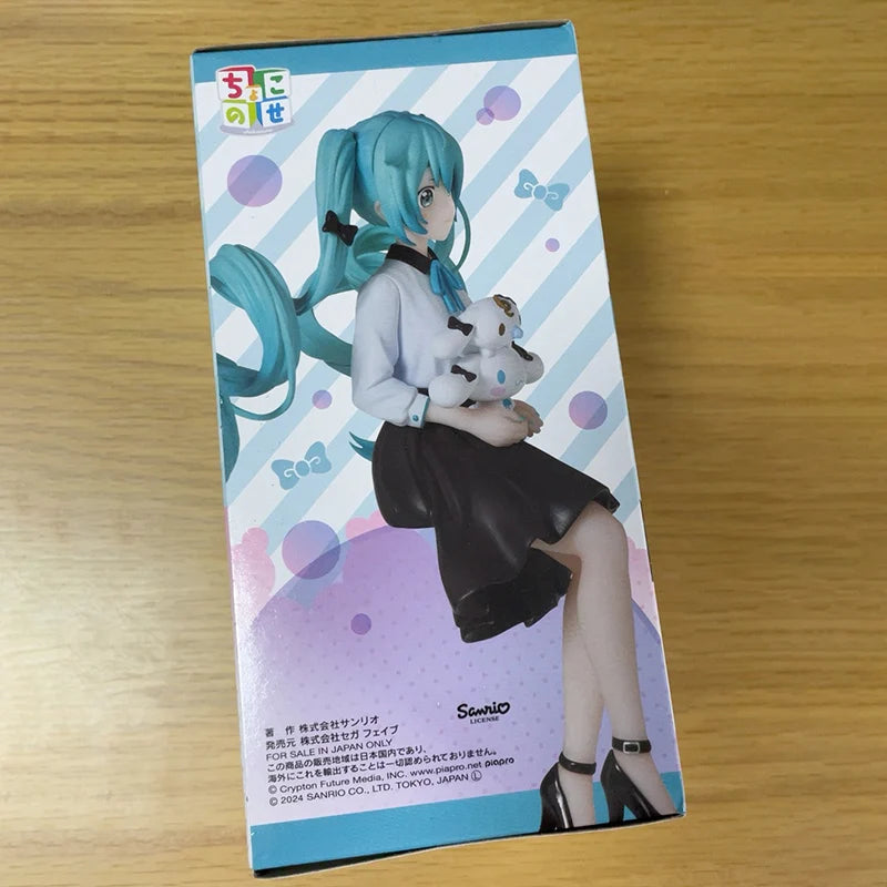 Hatsune Miku×Cinnamoroll Sanrio And Milk PVC 14CM Anime Action Figures Model Collection Toy