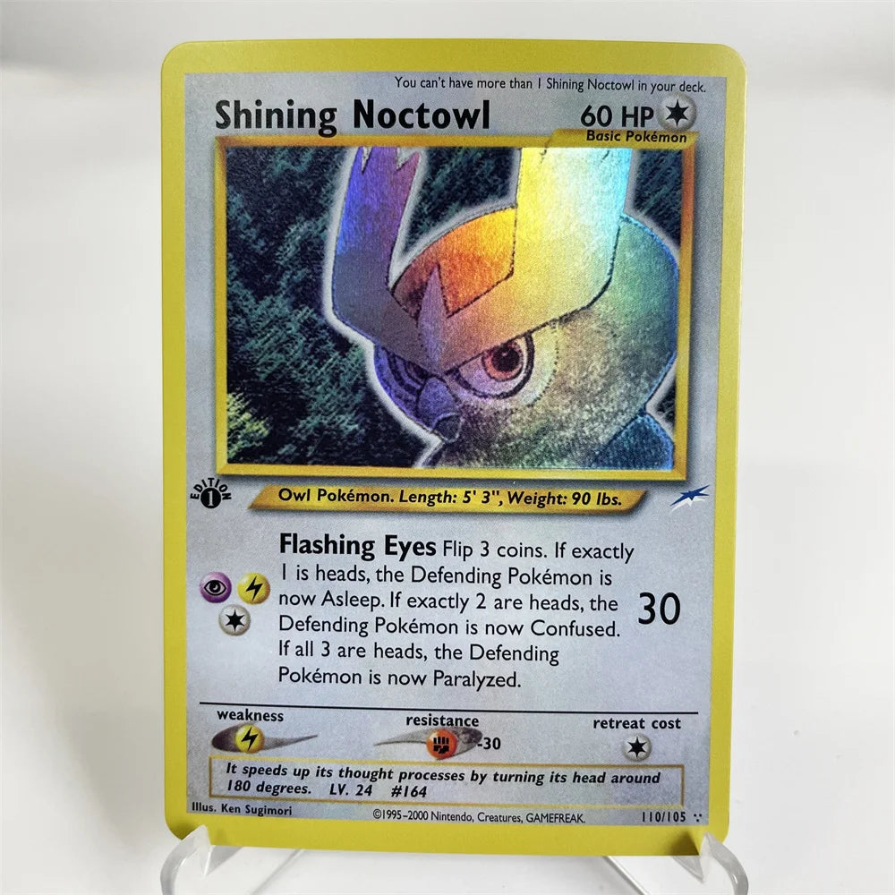 Holographic PKM Collection Cards PTCG Proxy Card Blue Core Paper Card Kids PKM Dark Raichu/Dragonite/Umbreon/Suicunc